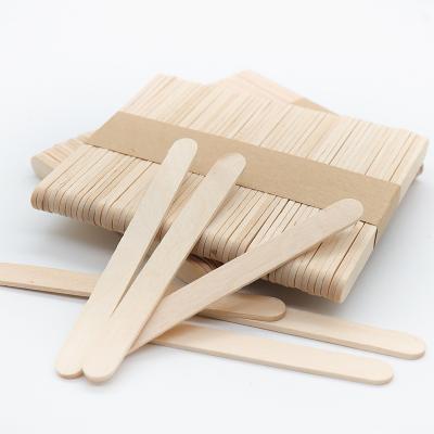 China 114mm Environmentally Friendly Biodegradable Bamboo Ice Cream Sticks Craft Viable Custom Bulk Degradable DIY Popsicle Stick for sale