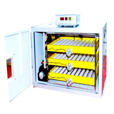 China Dual power12v 220v /chicken 240 poultry farm equipment full automatic egg rolling egg tray 12v egg incubator and hatcher for sale