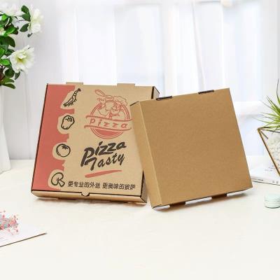 China Recycled Materials Logo Printed Eco Friendly Custom 9 10 12 14 Inch Delivery Pizza Box for sale