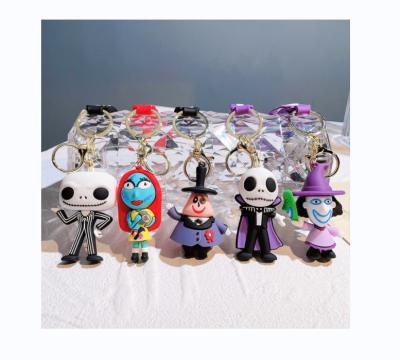 China Exciting Human Skeleton Pumpkin Cartoon Doll Key Chain Party Gift Pendant Festival Gifts Blockbuster Christmas Eve Border for sale