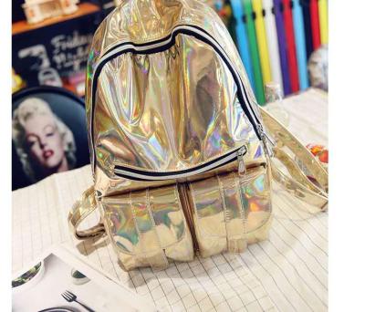 China New Fashion Anti-theft Large Capacity Laser Carry On Travel Bags School College Bag Backpack Women for sale