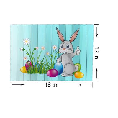 China Custom Stocked Mat Table Decoration Kitchen Mat Wholesale Restaurant Cotton Kids Factory Cartoon Mat for sale