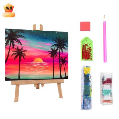 China Europe Amazon Best Selling 5D DIY Diamond Painting Numbering Kit Set Landscape Painting Customized Original Canvas Gifts For Beginner for sale