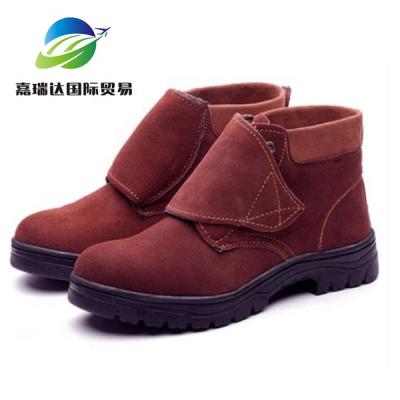 China Steel Toe Labor Shoes Work Shoes Safety Shoes Scare Leather Material With Steel Toe Cap for sale