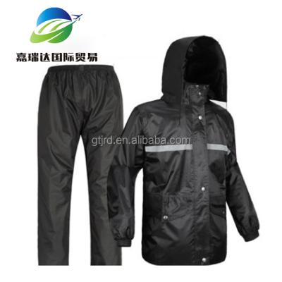 China High quality reflective raincoat oxford raincoat windproof pvc waterproof raincoat and pants rainsuit for sale