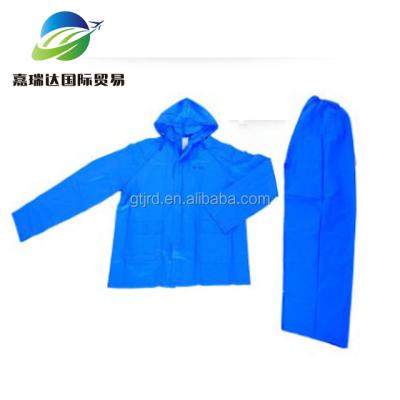 China PVC Windproof Raincoat Polyester Raincoat Waterproof Door Rainsuit for sale