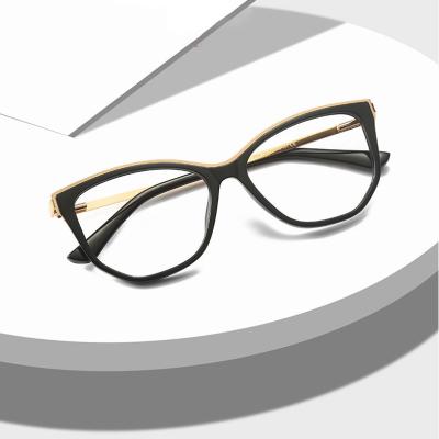 China Fashion cat eye glasses New Eyeglasses Anti Blue Light Blocking Optical Frame Fashion Designer Computer Glasses For Men Women for sale