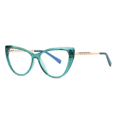 China Fashion cat eye glasses China Wholesale Tr90 Blue Light Filter Glasses Transparent Cat Eye Glasses Anti Blue Light For ladies for sale