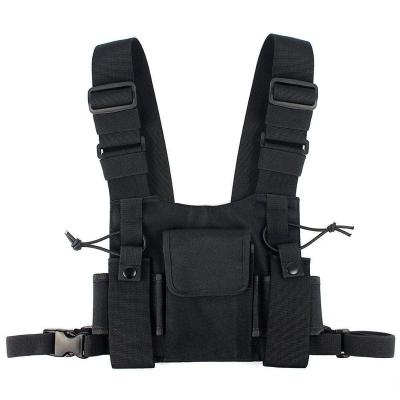 China Nylon Plastic Bag Package Backpack Holster Trunk Pouch Nylon Bag For Radio Walkie Talkie Two Way Radio for sale