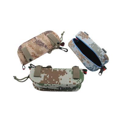 China Glasses Packing Portable Fashion Glasses Bag Eyewear Accessory Zipper Camouflage Sunglasses Case for sale