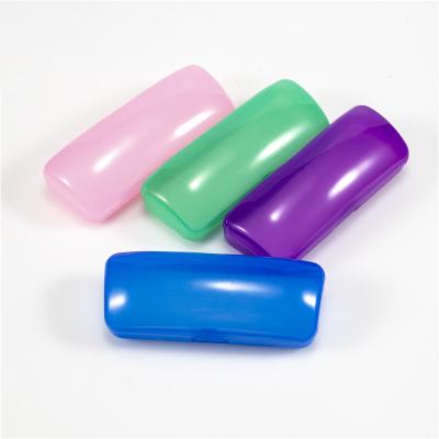 China Glasses Packing 2022 Colorful Transparent Clear PVC Eyewear Case Reading Glasses Case Portable Plastic Glasses Case for sale