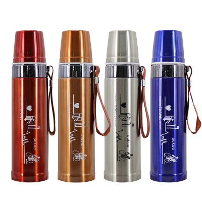 China PORTABLE Vacuum Insulated Water Bottles 500ml 750ml Stainless Steel Bullet Thermos Double Walled Vacuum Flasks for sale