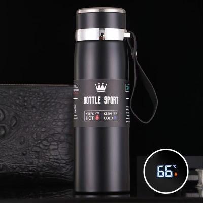 China 600ml Stocked 800ml Led Temperature Lid Sieve 304 Stainless Steel Water Bottle Vacuum Thermos Flasks 1l Smart Water Bottle for sale