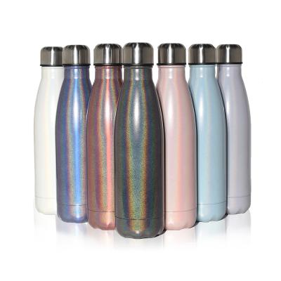 China 17oz 500ml PORTABLE cola shape double walled vacuum insulated kids stainless steel water bottle vacuum flask cola bottle for sale