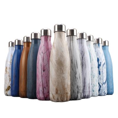 China PORTABLE With Thermal Design Bottle 17oz 500ml Double Wall Vacuum Insulated Stainless Steel Water Bottles for sale