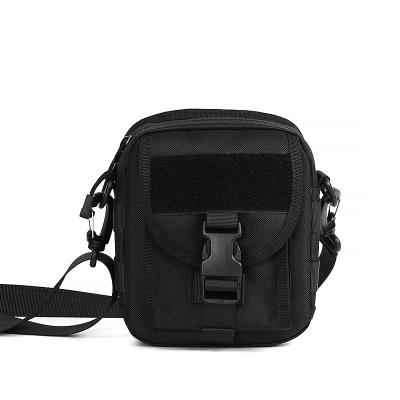 China Black Waterproof Fabric Mini Crossbody Bag Outdoor Shoulder Bag For Men for sale