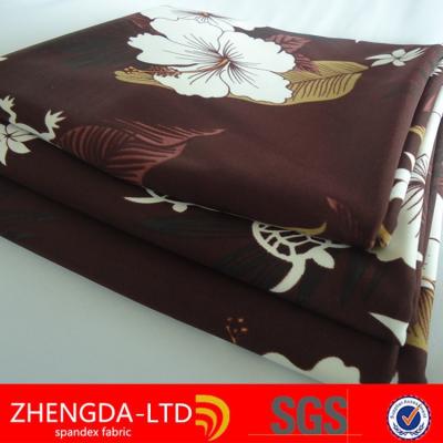 China Plain 80%nylon 20%spandex printed swimwear fabric for sale