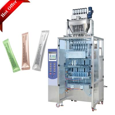 China 2021 Multiline Food Powder Stick Packing Machine 3 in 1 Instant Coffee Powder Stick Packaging Machine for sale