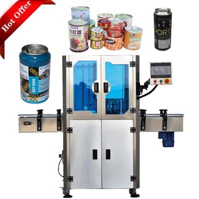 China Aluminum Food Tin Plastic Pop-Top Can Poporn Lid Candy Sealing Automatic Seam Machine for sale