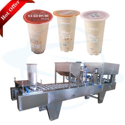 China Automatic Drinking Plastic Food Mineral Water Jelly Sauce Water Cup Filling And Sealing Machine for sale