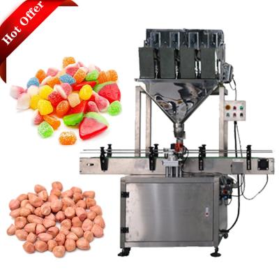 China Food Rice Granule Packing Machine Automatic Linear Weighing 4 Heads Filling And Filling Machine for sale