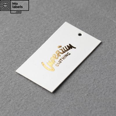 China Recyled Cheap Design Custom Print Name Logo Paper Garment Hang Tag Label Hang Tag for sale