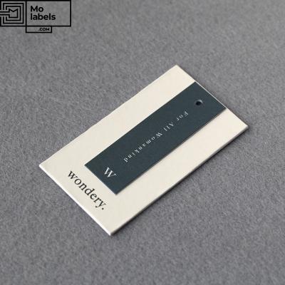 China Other High Quality Eco-Friendly Custom Luxury Paper Hang Tag Label Hang Tags For Own Logo Apparel for sale