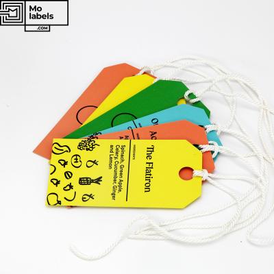 China Recyled Wholesale Customized Fashion Paper Clothing Hang Tags For Clothes Garment Printed Brand Logo Hanging Tags for sale