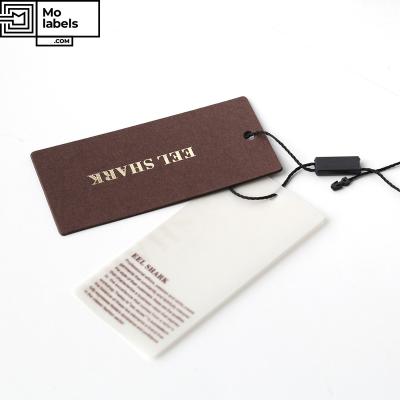 China Other Custom Design Brand Clothing Private Hang Tag Label Luxury Women Handbag Hang Tags for sale