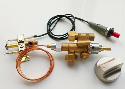 China Thermocouple Gas Safety Valve , Brass Gas Grill Safety Valve With Piezo / Battery for sale