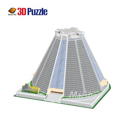 China Item Cartoon Toy Rio de Janeiro Cathedral 3D Jigsaw Puzzle Game Cathedral Church Model for sale