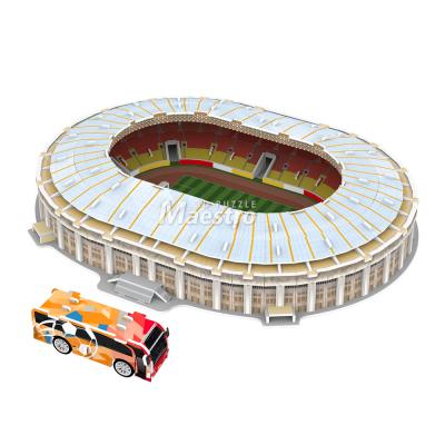 China Cartoon Toy Football Stadium 3D Paper Model Luzhniki Stadium 3D puzzle for kids and adults for sale