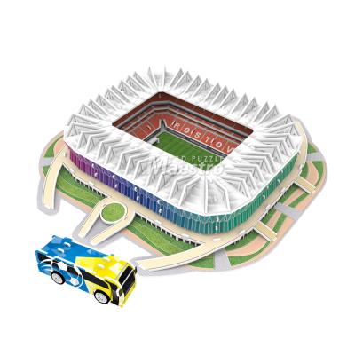 China Cartoon Toy Rostov Arena Football Stadiums 3D DIY Model Soccer Toy Stadium 3D Puzzle for sale