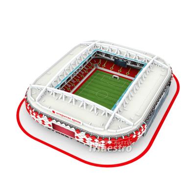 China Puzzle Spartak Stadium 3D Toy Football Stadium Cartoon 3D Toy Paper Model for sale