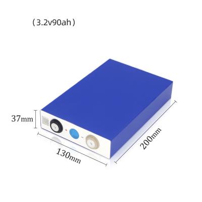 China Home energy storage/storage Lifepo4 cells 3.2v 90ah lithium battery solar power pack for car power tools and solar system for sale