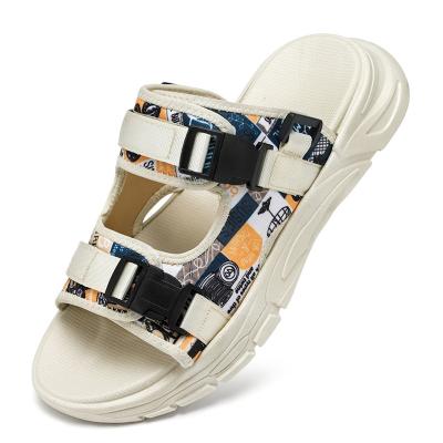 China New Brand Fashionable Men's Breathable Personality Jelly Beach Shoes Comfortable Casual Shoes Two-wear Sandals for sale