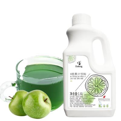 China Green Apple Sweet and Delicious Natural Six Times Concentrate Soft Drinks From Juice For Cafe Drinks And for sale