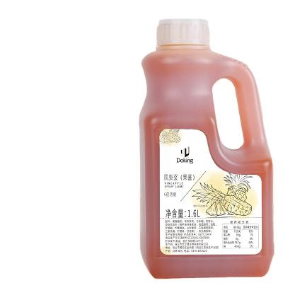 China Daily Drinks Doking Hot Sales HACCP ISO HALAL MEAT Certificates Fruit Syrup Pineapple Pineapple Concentrated Jam For Milk Tea Ingredients for sale