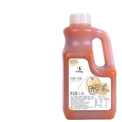 China Daily Drinks 1.6L/bottle Sweet And Delicious Orange Syrup Natural Fruit Syrup for sale