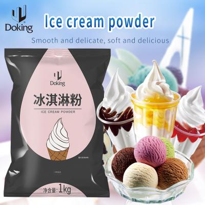 China Ice Cream 1 Kg Doking Fruit Ice Cream Taro Taste Powder Fresh Ice Cream Powder for sale