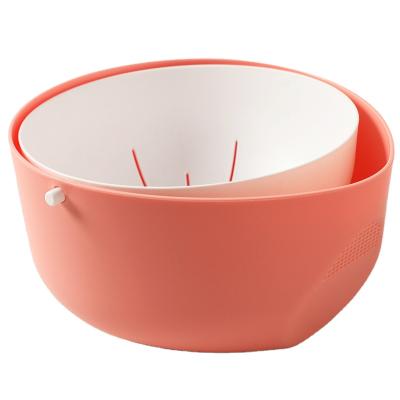 China Large Sustainable Drip Basket Sink Strainer Drip Basket Fruit Vegetable Wash Colander for sale