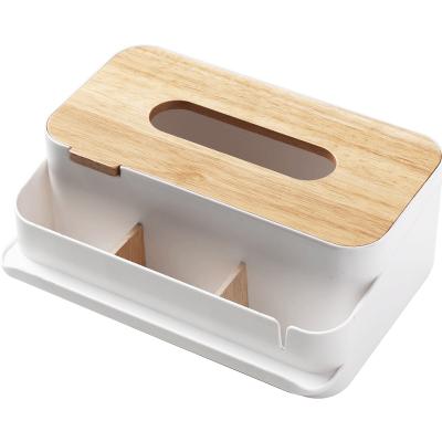 China Good Quality Sustainable Wholesale Customized Luxury Bamboo Tissue Box Holder for sale