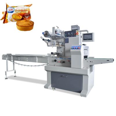 China Factory Price Semi Automatic Horizontal Food Cake Biscuit Bread Flow Packing Machine Biscuit Packing Machine for sale