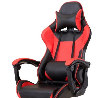 China Adjustable (height) Factory Wholesale Leather Reclining Metal Frame LED Office Adult Ergonomic Gamer Chair LED Light Office Racer RGB Gaming Chair for sale