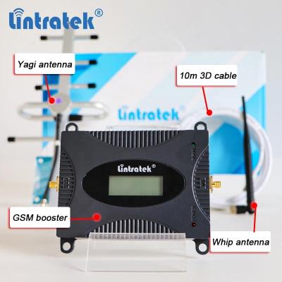 China Full Set Lintratek GSM 900mhz Mobile Phone Signal Booster Network Repeater 2G Cellular Amplifier For Home/Office Use 190*120*60(mm) for sale