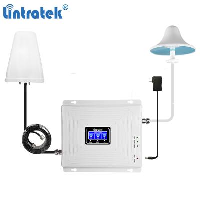 China LINTRATEK New 900 2100 2600 2g 3g 4g 230*180*20(mm) Tri Band Signal Booster Gsm UMTS Mobile Signal Booster Amplifier Model 230*180*20 for sale