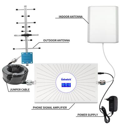 China Lintratek Wholesale Logo Customized Tri Band GDW 900 1800 2100mhz 2g 3g 4g GM/M 252*145*18mm Signal Booster Repeater for sale