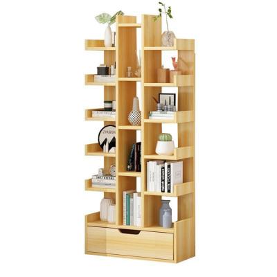 China JIAMUJIA Modern Large Bookcases (Other) White Wooden Simple Room Child's Desk Bookshelves Adjustable OEM and ODM Storage Display Shelf Shelvs for sale