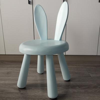 China Kids Rabbit Chair Solid Wood Wooden Stool for sale