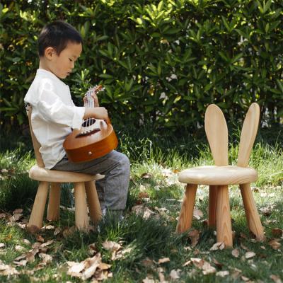 China JIAMUJIA New 2021 Light Weight Pine Walnut Maple Oak Material Solid Wood Children's Dining Chair for sale